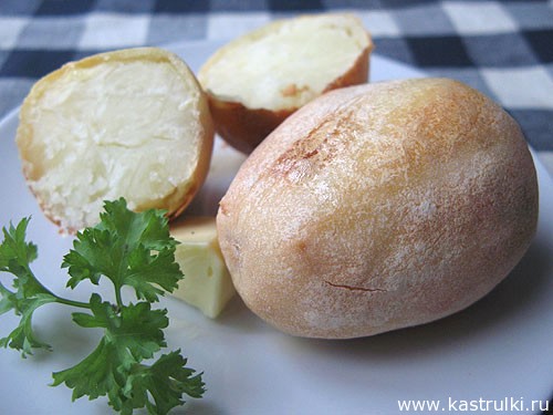 Печеная картошка (без мундира)