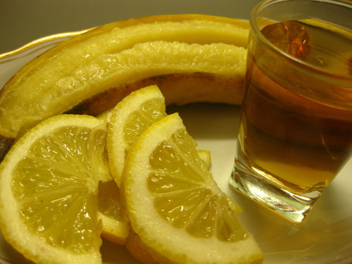 Банановая закуска под коньяк