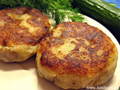 Картофельные котлеты с грибами