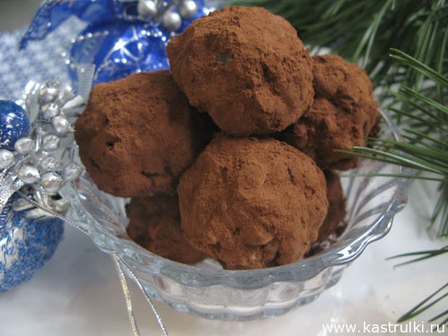 Ореховые конфеты с пьяной начинкой